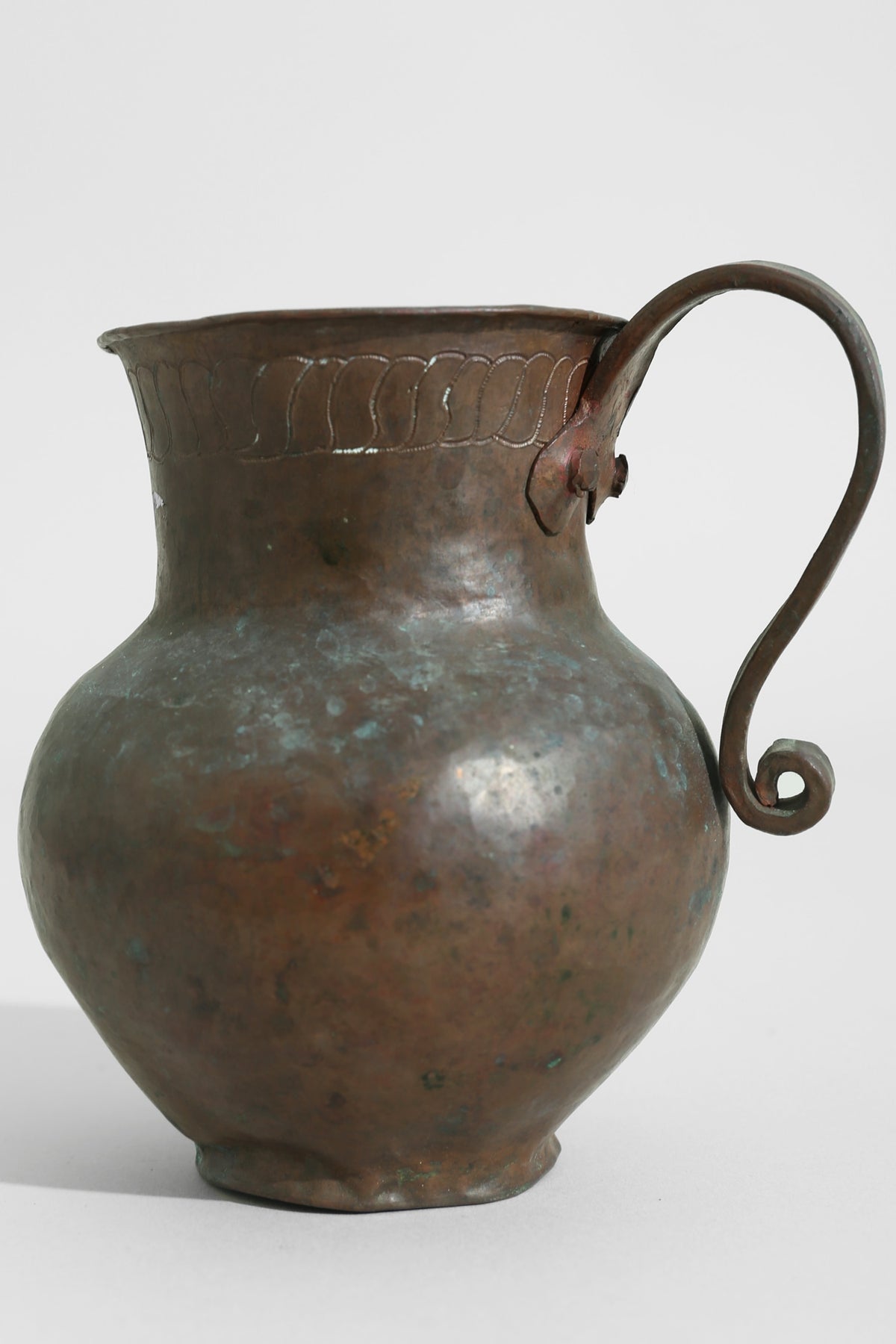 Copper Folk Pitcher — lifestyle setting