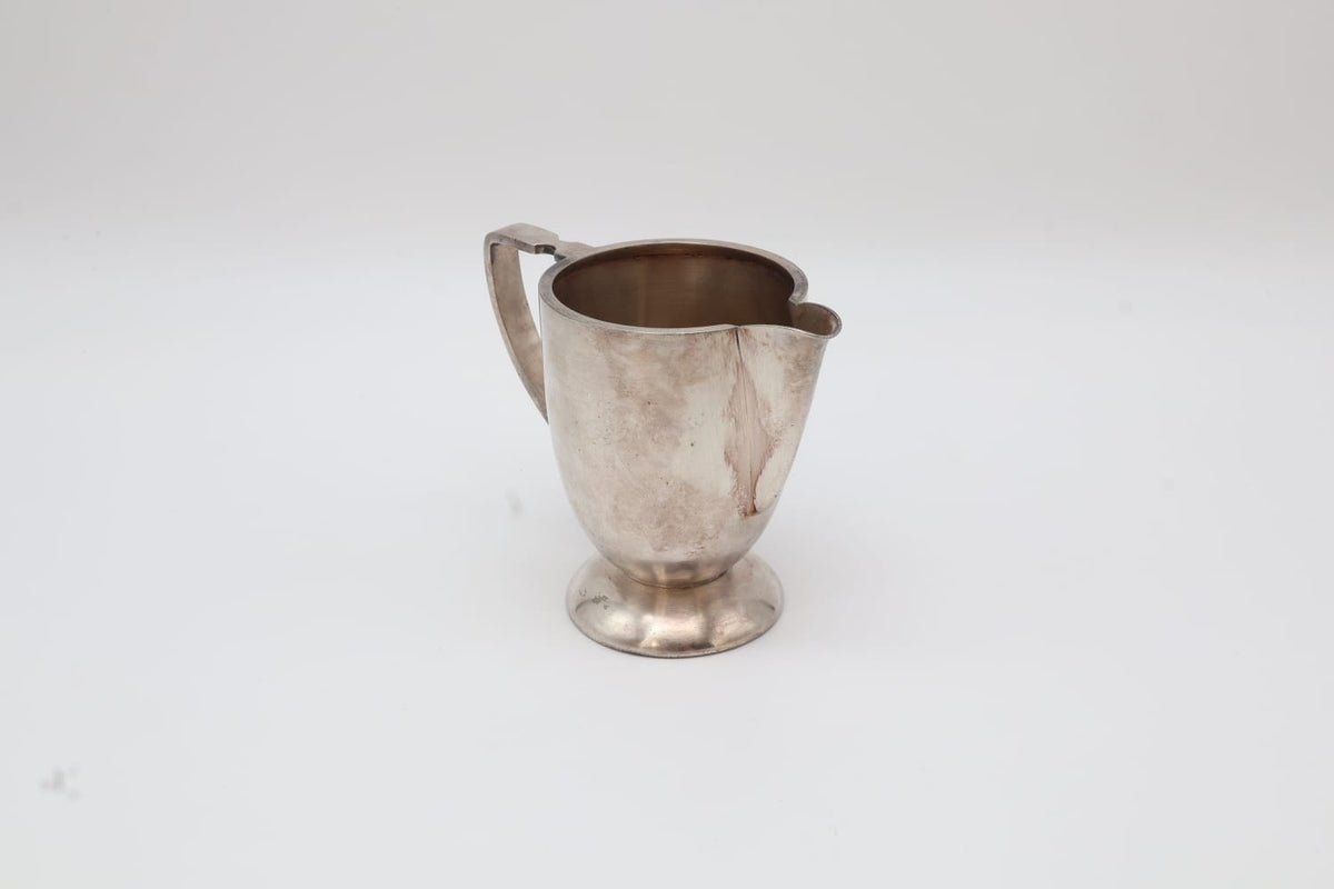 Art Deco Silver-Plated Creamer by Fratelli Calderoni – Italy (1930s–1940s) by Forma Finds | The Oblist