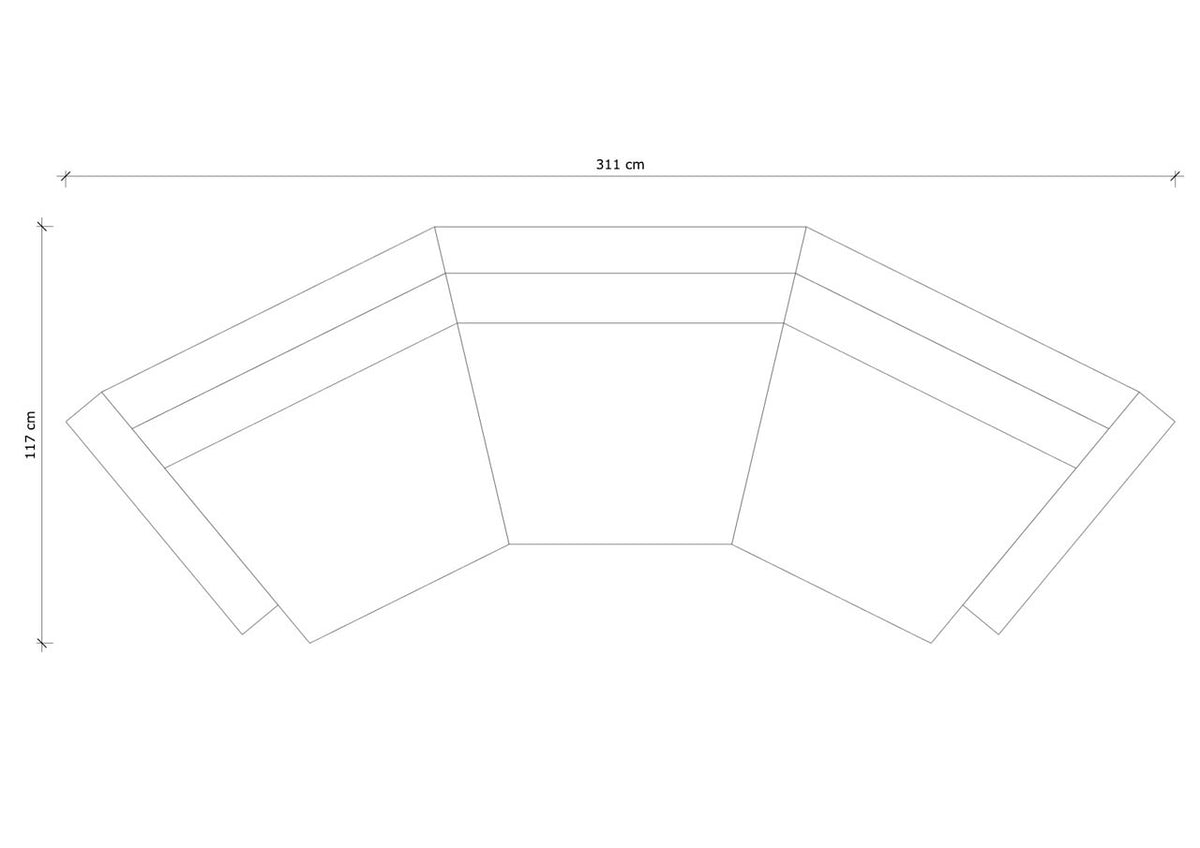 FORSEN SOFA, THREE SEATER — detail view