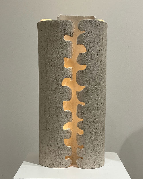 Untitled - Table Lamps in Ceramic by Katia Langeard | The Oblist — handcrafted ceramic, neutral color