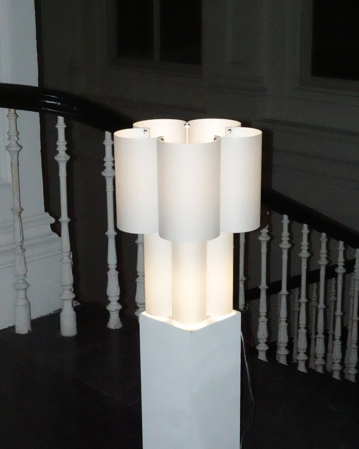 Soom Hanji Table Lamp by Hun Lee | The Oblist — modern white design