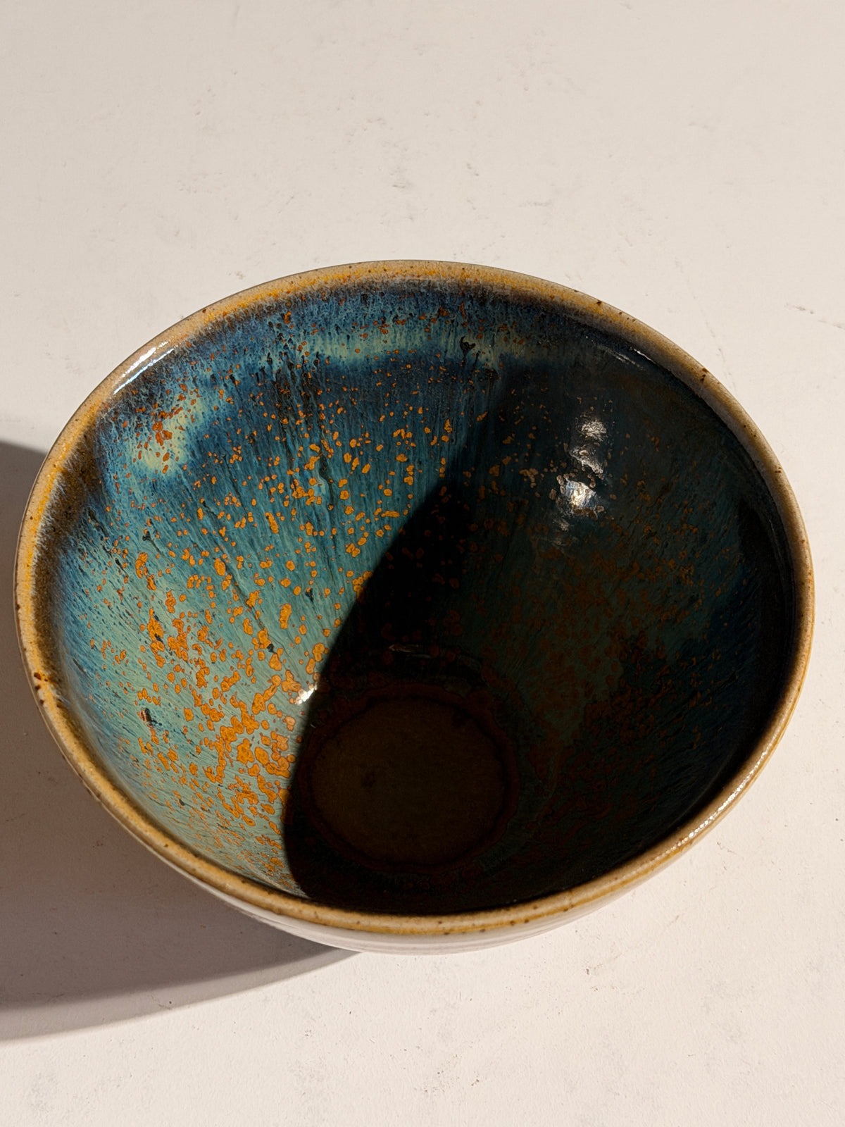 Glazed Stoneware Bowl — detail view