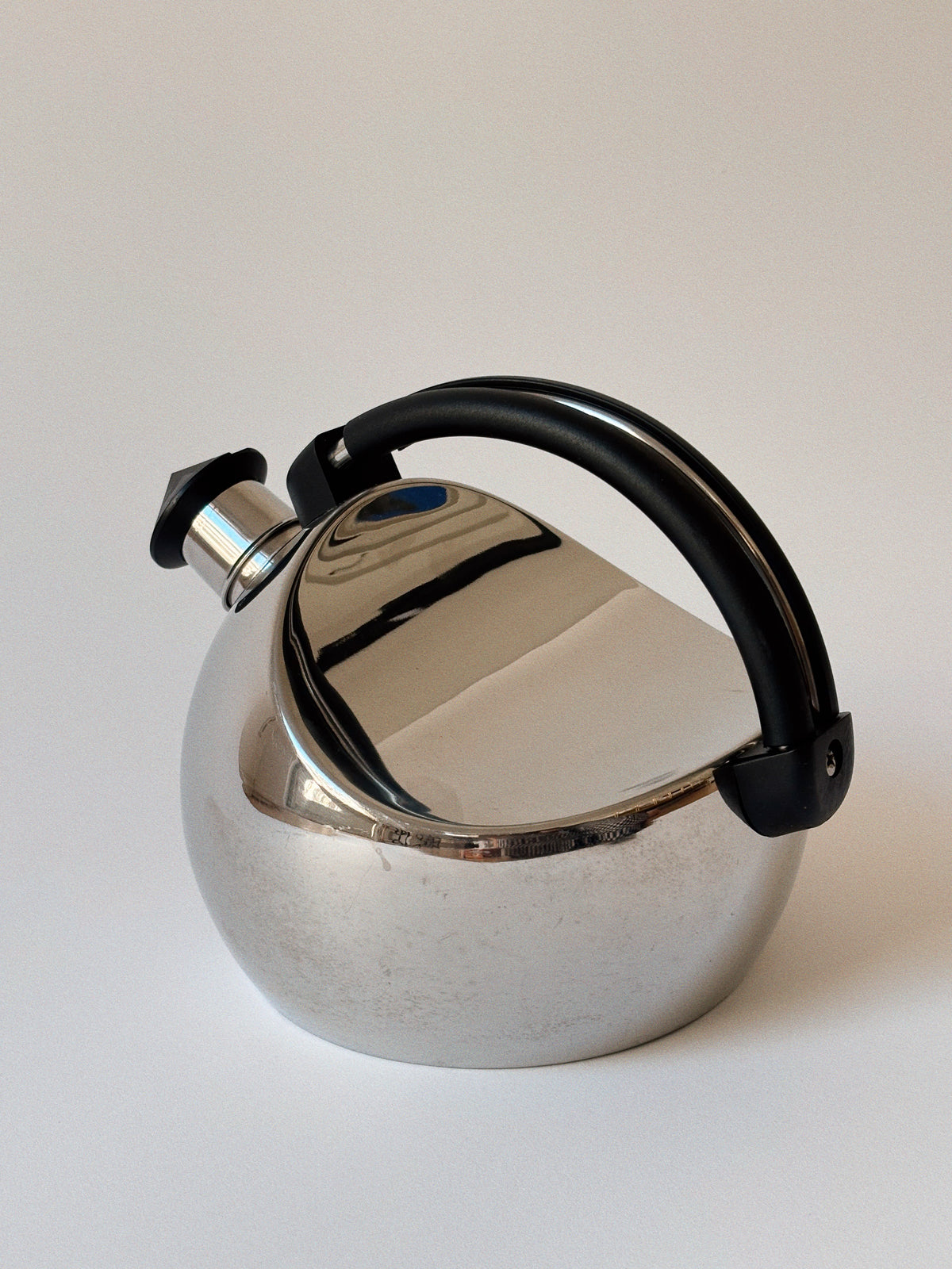 Mirror Ball Kettle, 1980's Italy — side angle