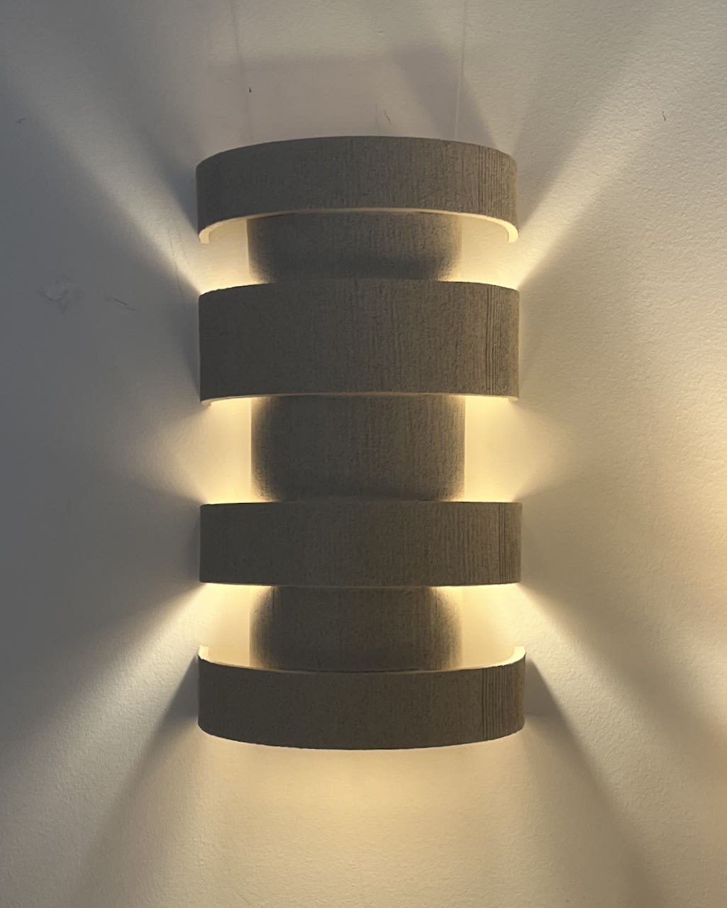 LAYERS Ceramic Sconces — detail view