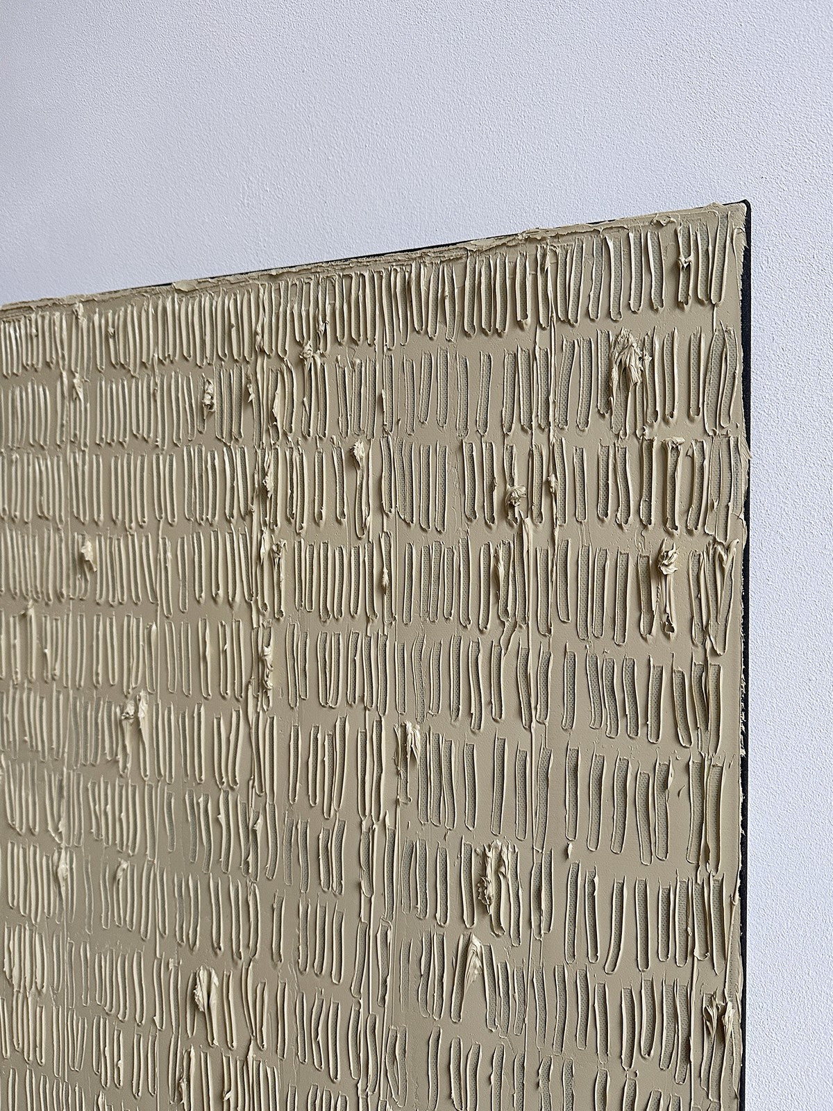 Buff Titanium - Turf Series' Painting — close-up of textured beige surface