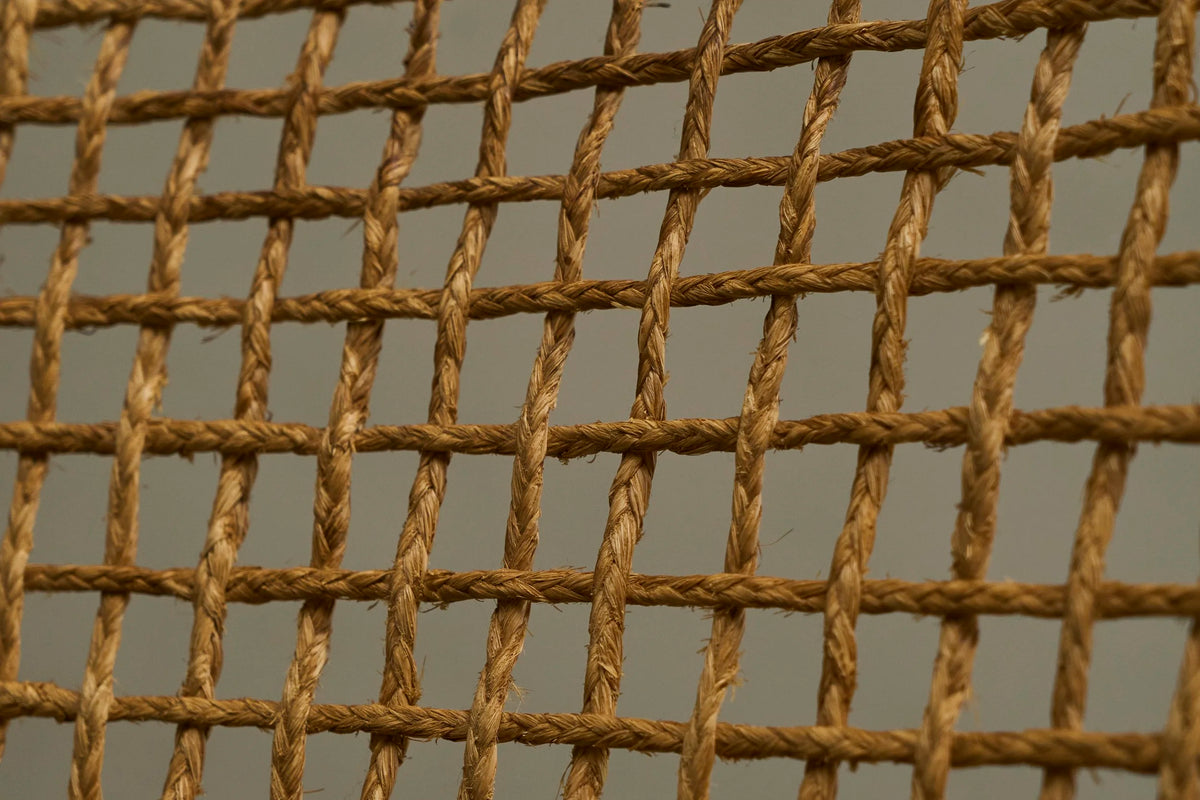 Bas van Pelt Lounge Chair in Solid Wood and Rope, The Netherlands, 1940s — close-up