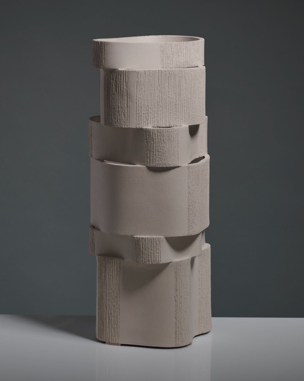 Too 60' Ceramic Table Lamp — side view highlighting textured ceramic finish
