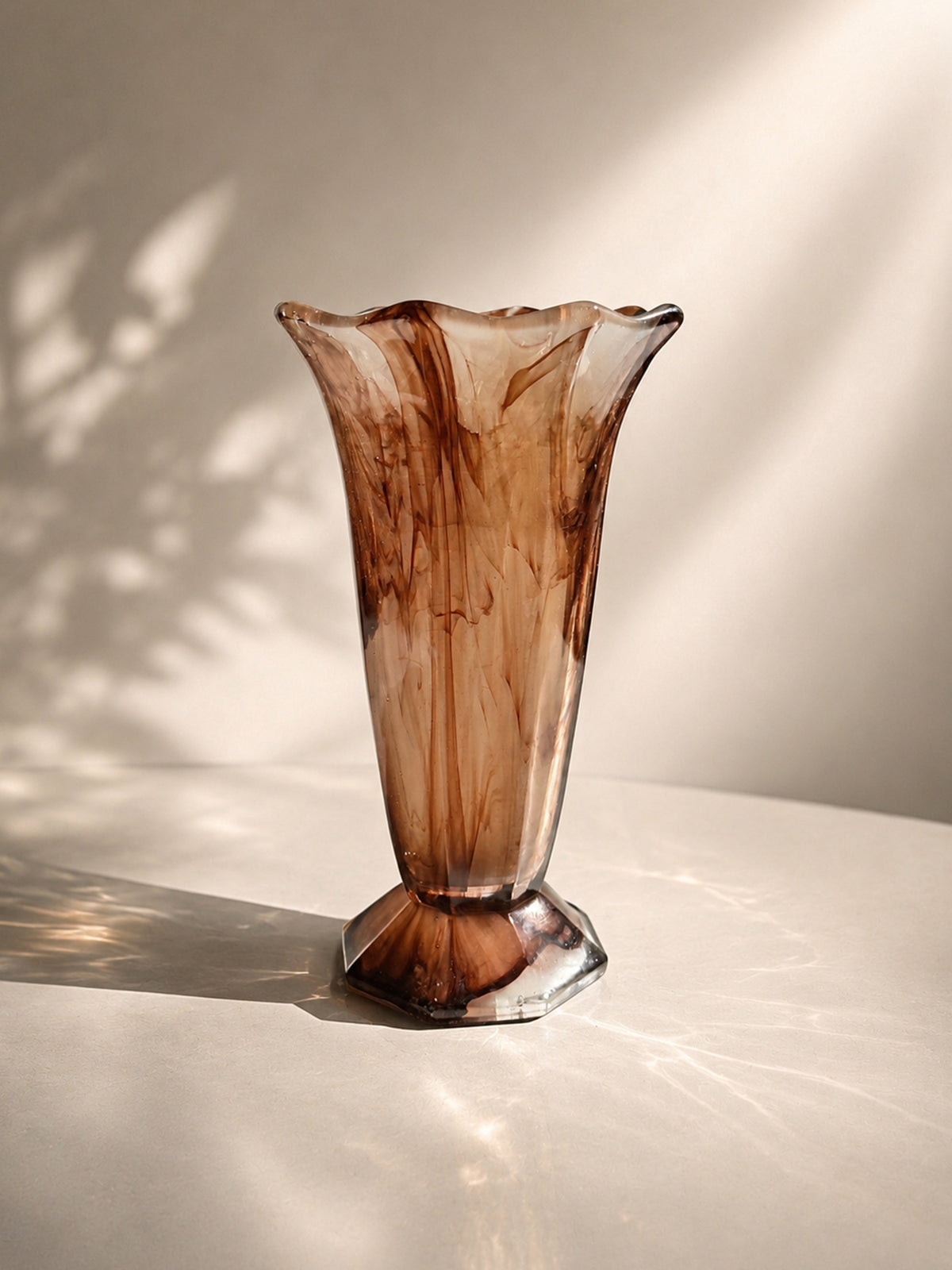 German Art Deco Cloud Glass Vase - 1930s by Dodo Vintage | The Oblist