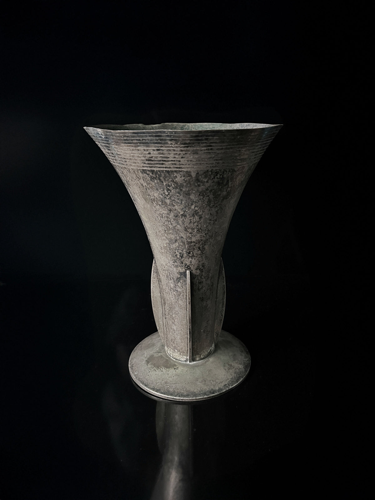 Large WMF Silver-Plated Art Deco Vase - circa 1925 — lifestyle setting