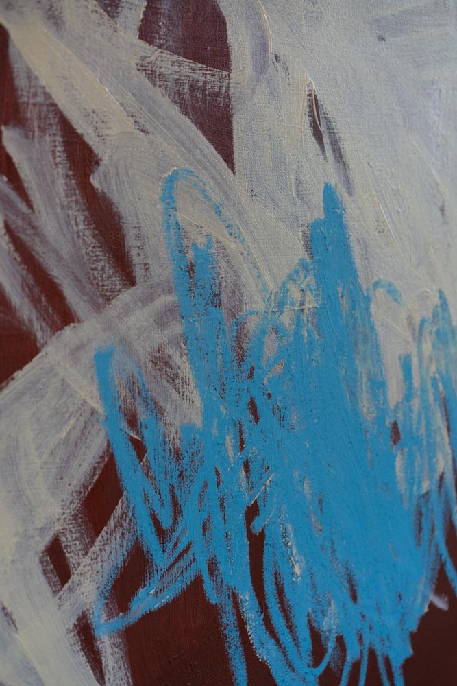 ´DANCING IN THE NIGHT´ -  Abstract Acrylic Painting — side angle