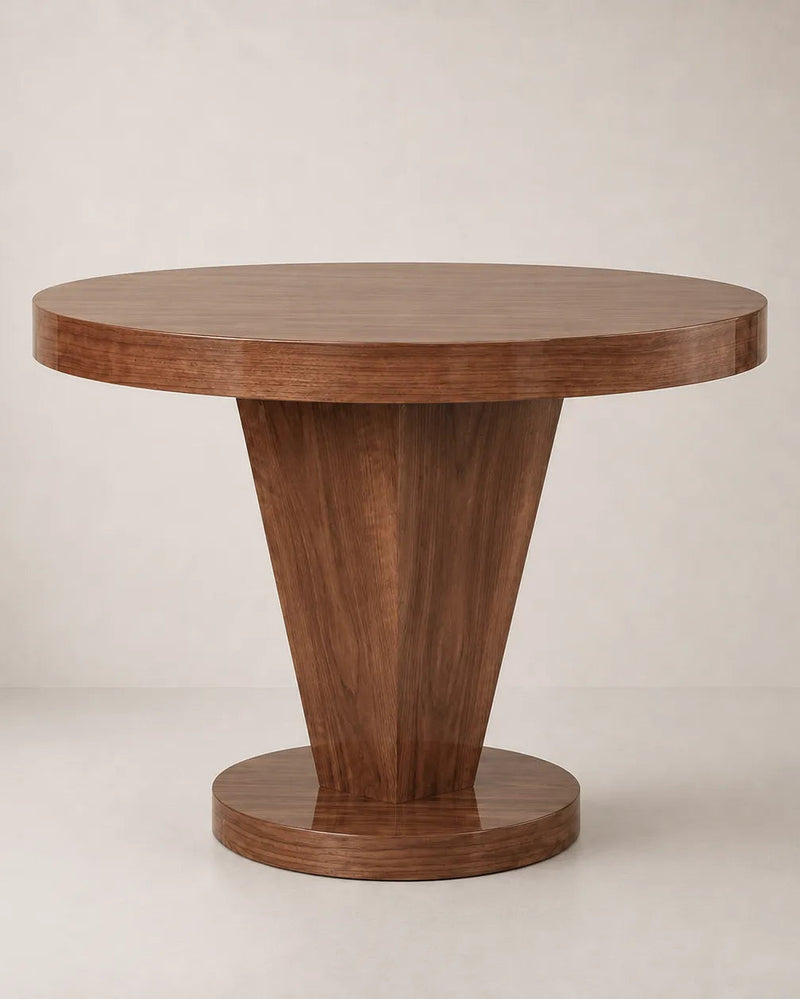 Adrian Center Table - Glossy Walnut by RIJD Interior | The Oblist