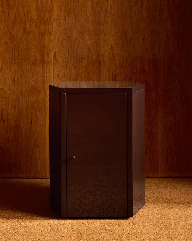 Pair of Park Nightstand in Lacquer by Lemon | The Oblist