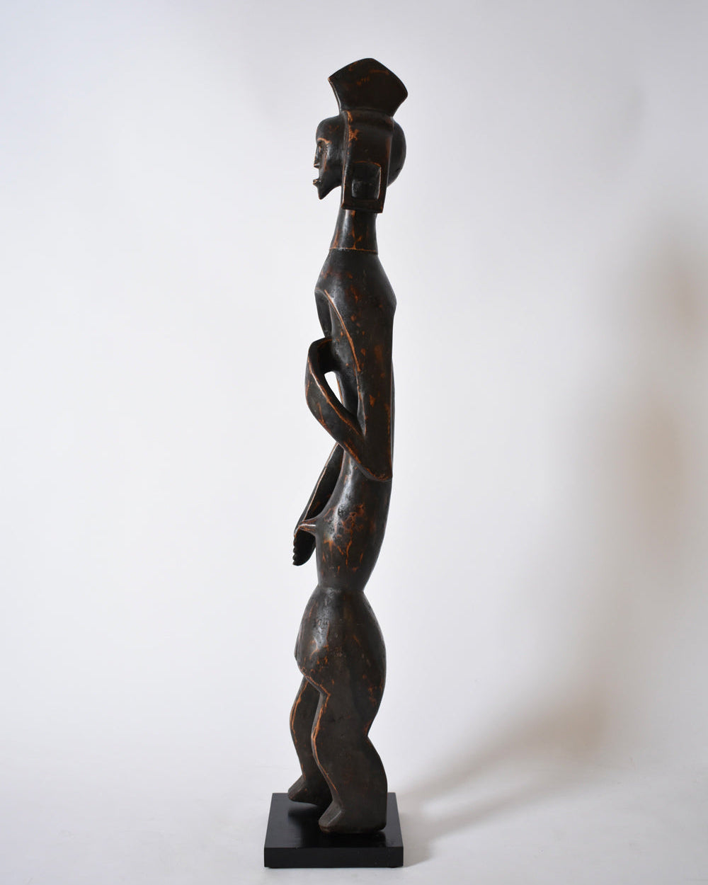 Anthropomorphic African Wooden Sculpture by Barracuda Interiors | The Oblist — handcrafted dark wood finish