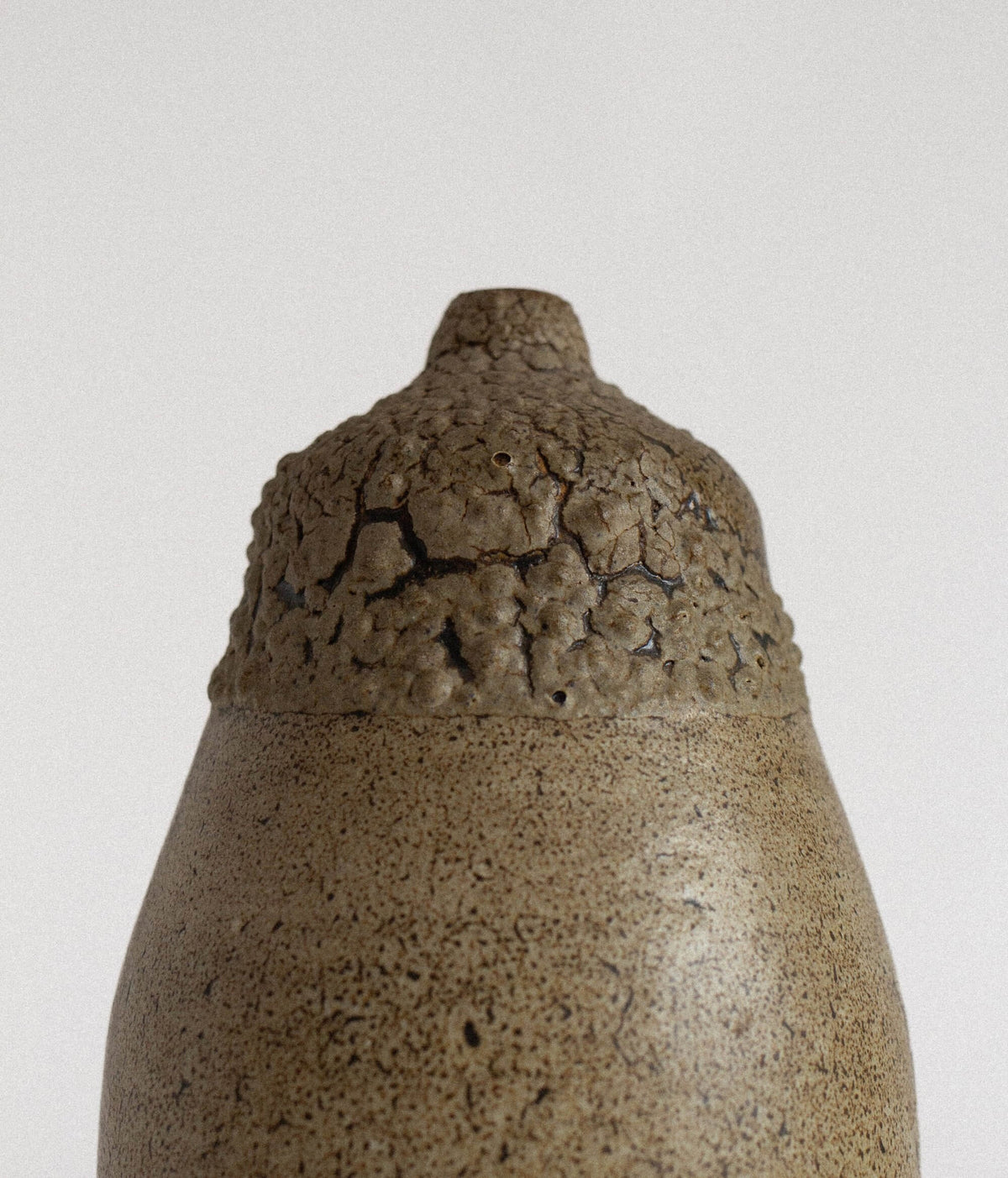 Textured Ceramic Single-Stem Vase — detail view
