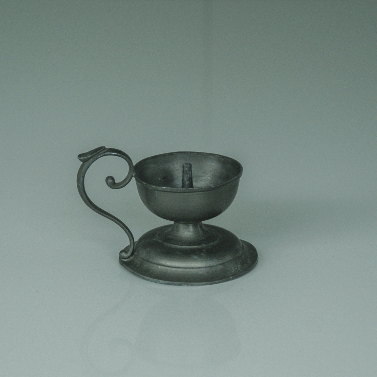 Pewter Candlestick — lifestyle setting