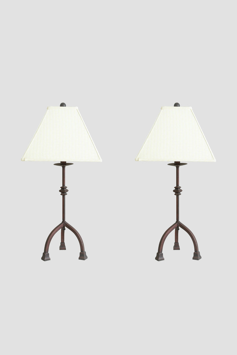 Sculptural Tripod Table Lamp Set  by Villa | The Oblist