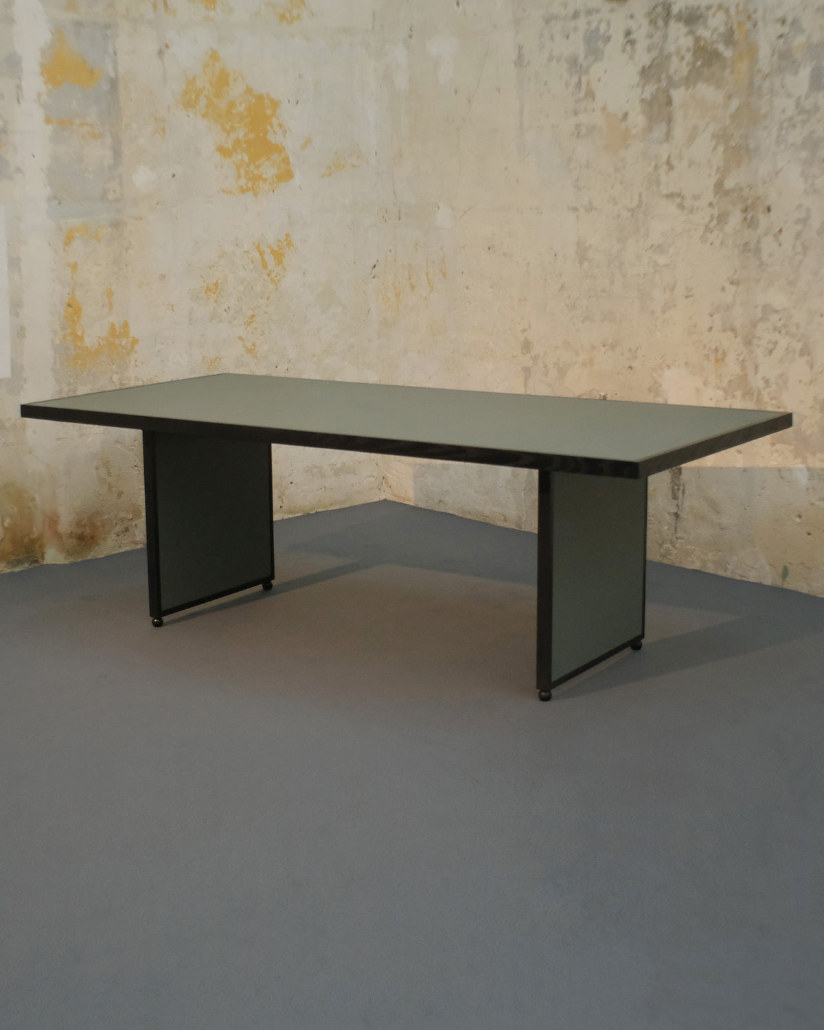 Large Table with Bond Leather by Clara Jorisch | The Oblist