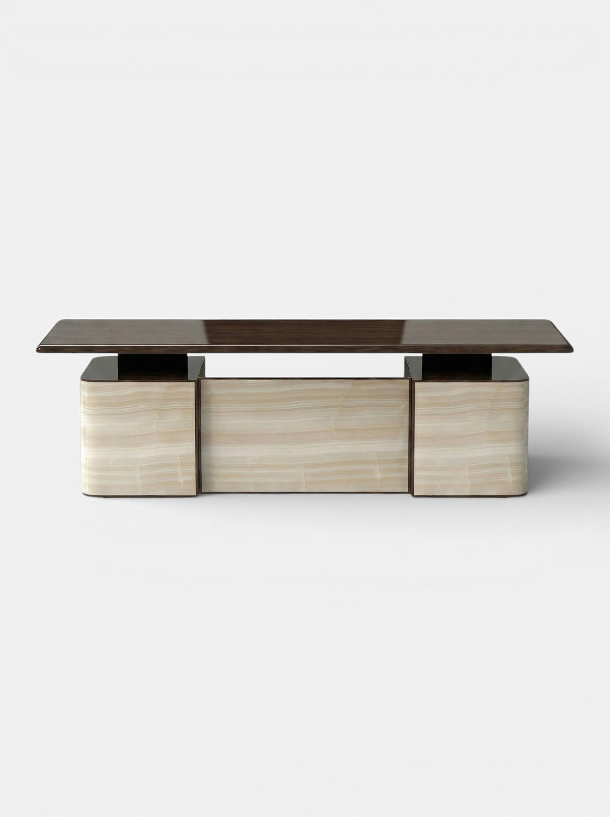 Holly Ivory Onyx And Wood Desk — lifestyle setting