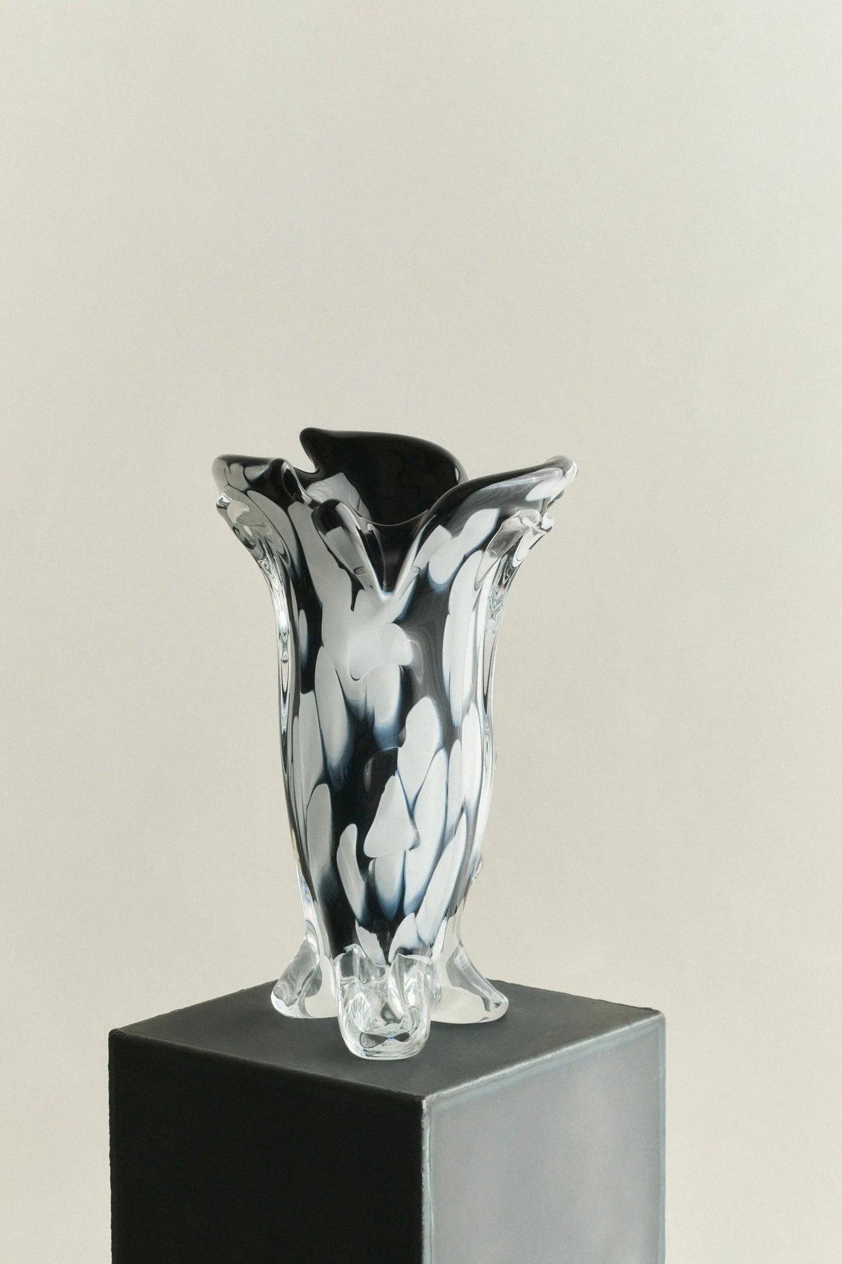 S.R. VINTAGE DRAPE GLASS VASE by Louise Roe | The Oblist