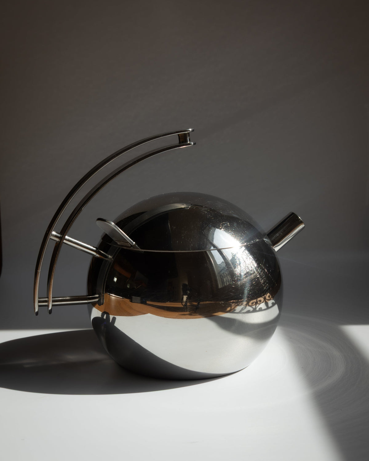 Stella Collection "Galaxy" Teapot by Marina Sgarbi - Italy, c. 1980s — close-up
