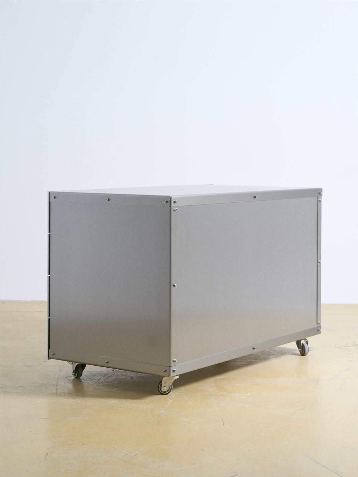 Chest of Drawers — top view of modern metal cabinet