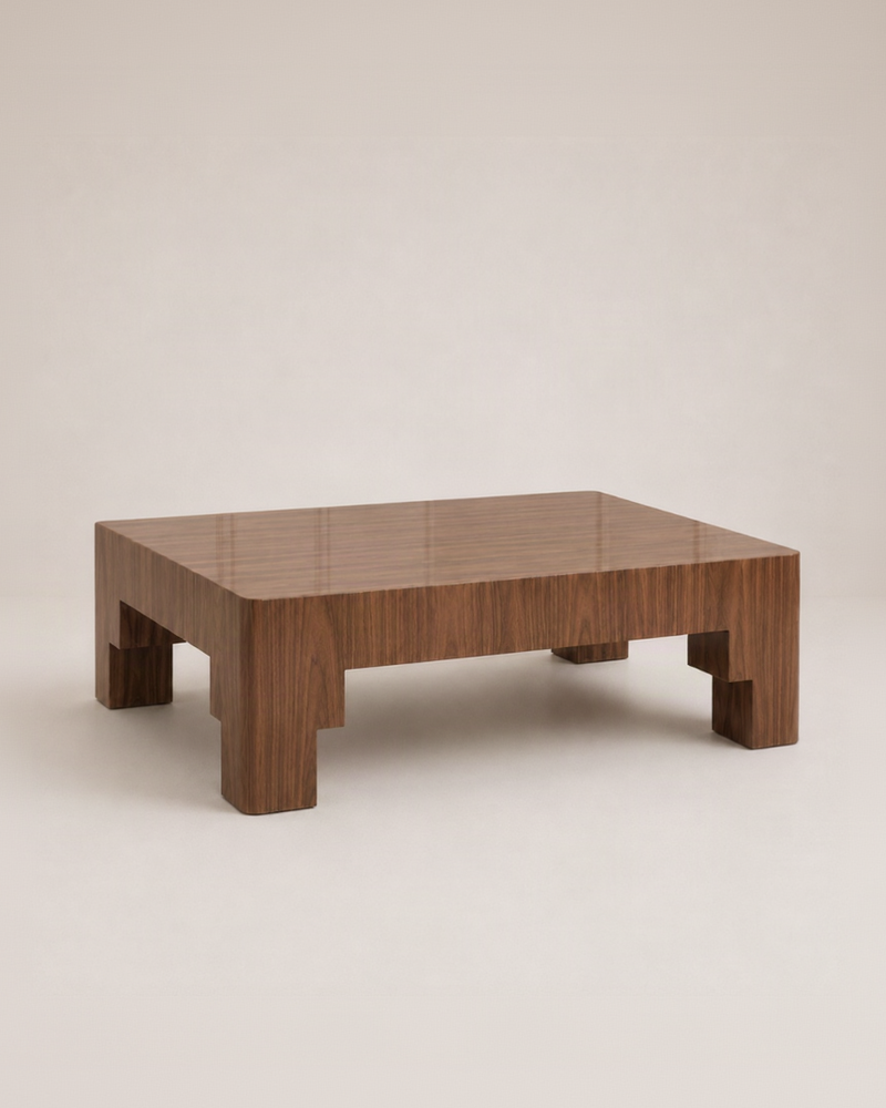 Adrian Coffee Table - Glossy Walnut by RIJD Interior | The Oblist