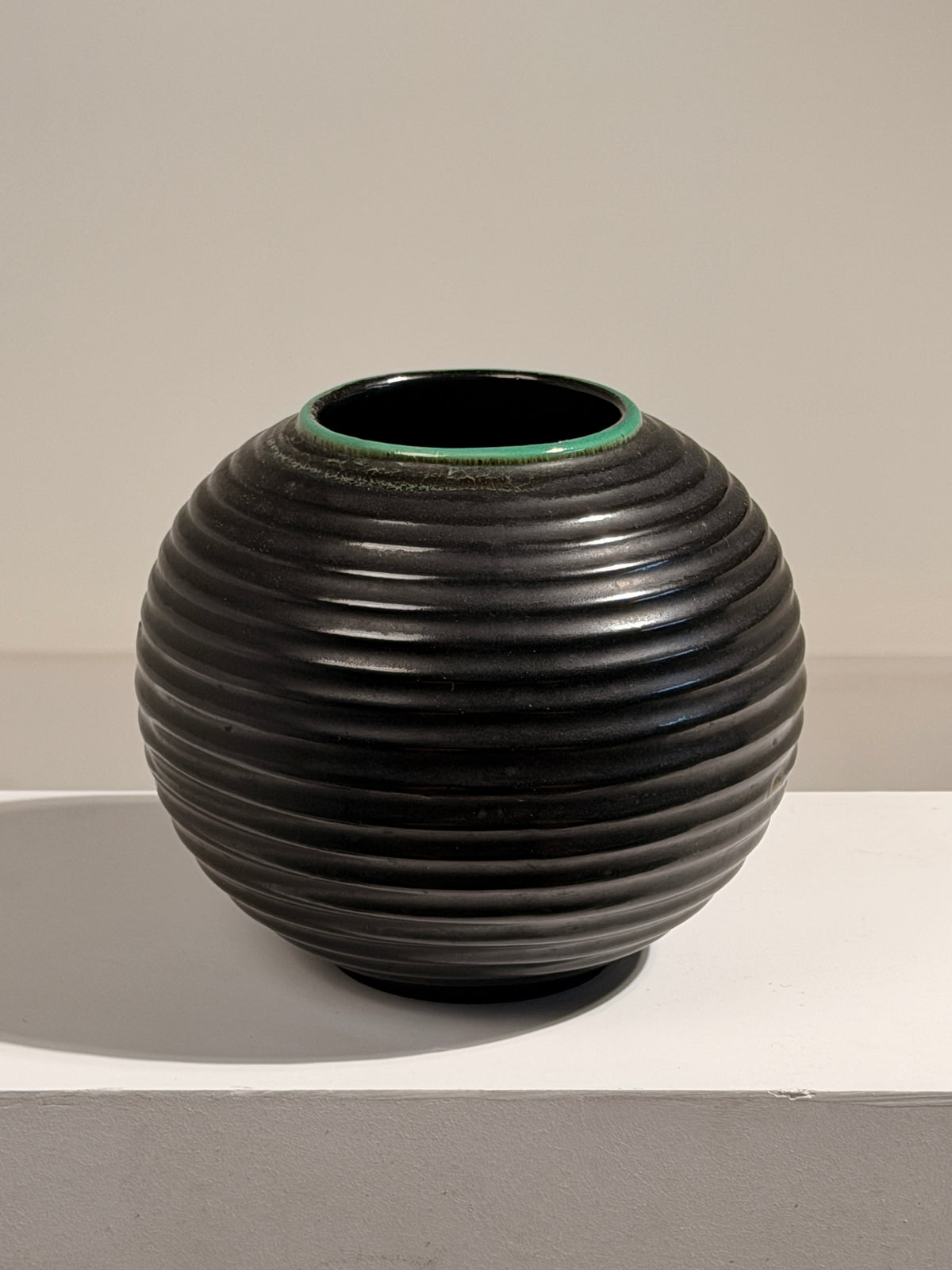 Art Deco ceramic vase, France, circa 1920.  — detail view