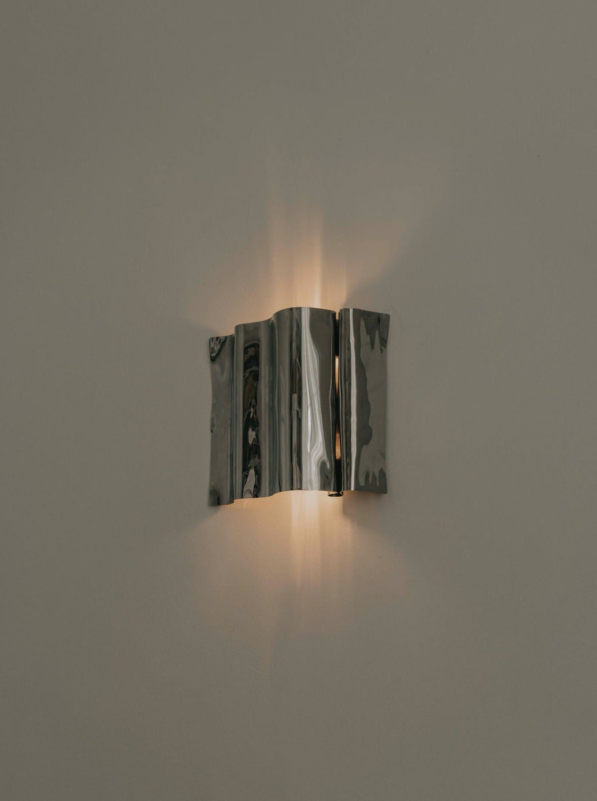 Psychedelic Wall Scone by Caia Leifsdotter | The Oblist — polished metal finish