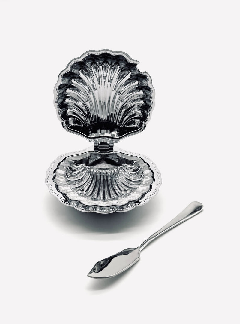 Shell Dish in Glass and Steel by LA PARADE | The Oblist