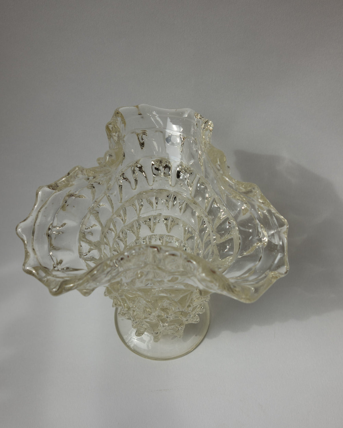 Ercole Barovier "Rostrato" Murano Glass Vase Attr. | Barovier&Toso - c. 1940s — close-up