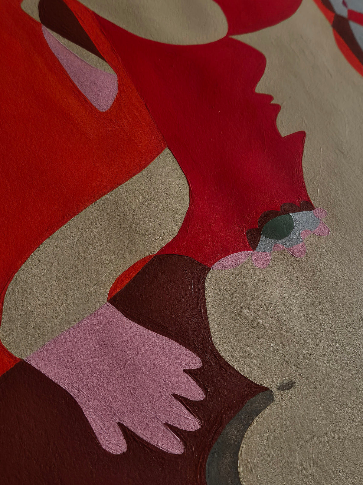 REGARDE-MOI - LE ROUGE, Painting — alternate view