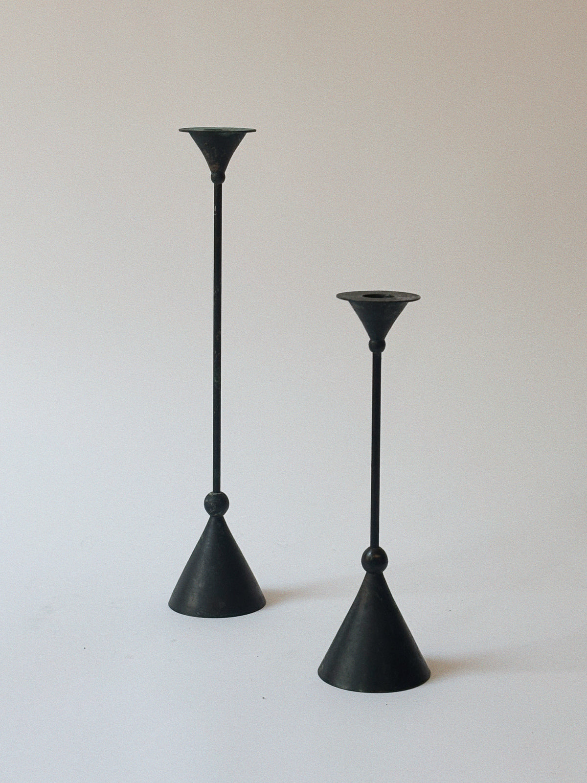 Pair of Postmodern Candleholders by Huerto | The Oblist