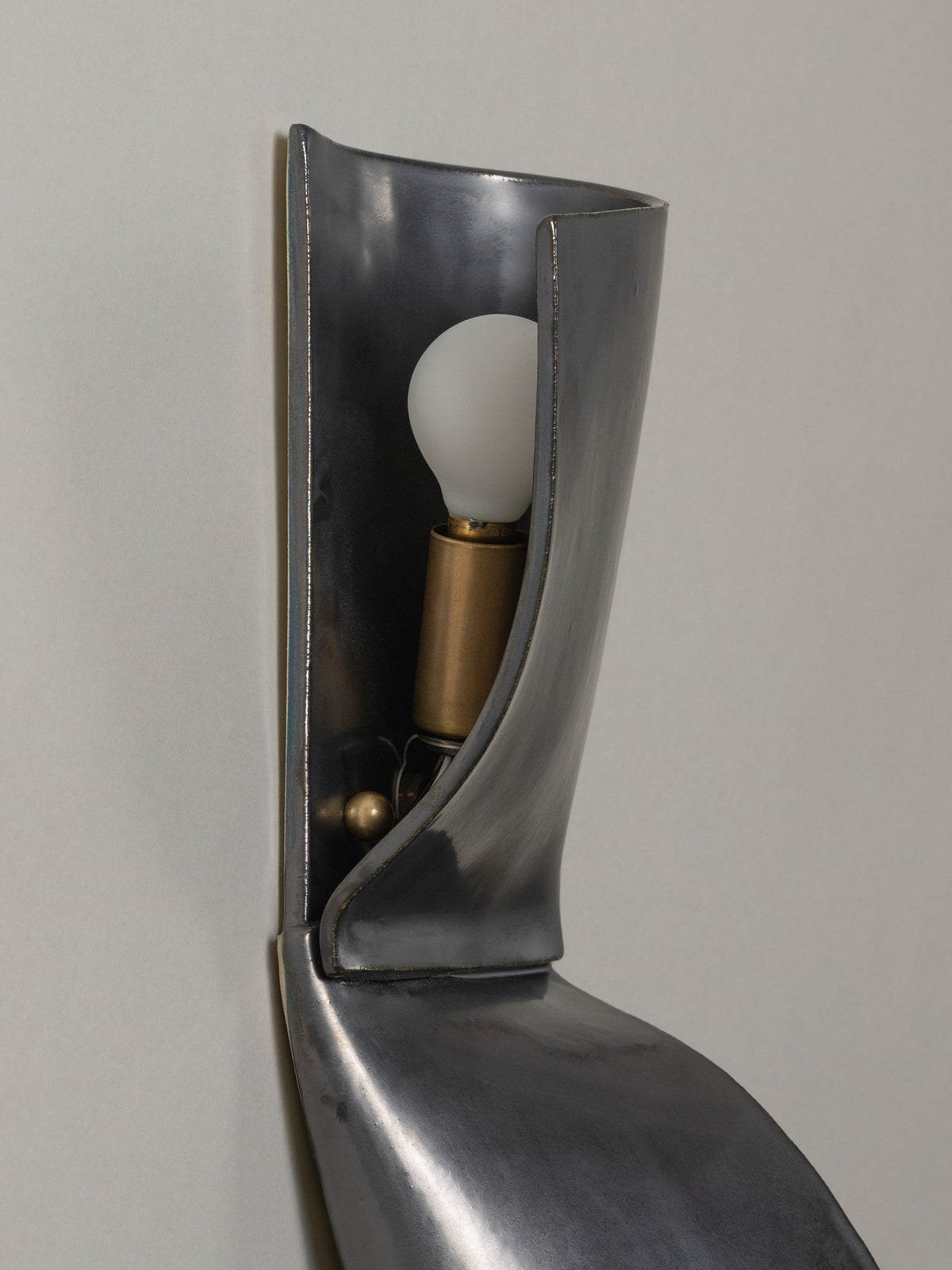 Double Shai Sconce, Graphite — in context