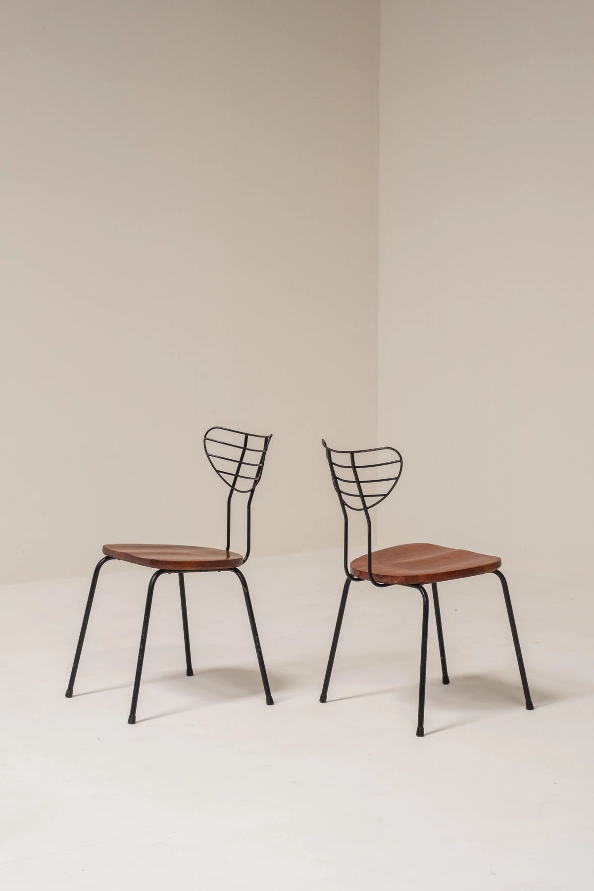 Set of 6 ‘Radar’ Dining Chairs Attributed to Willy Van Der Meeren for Imexcotra, Belgium — lifestyle setting