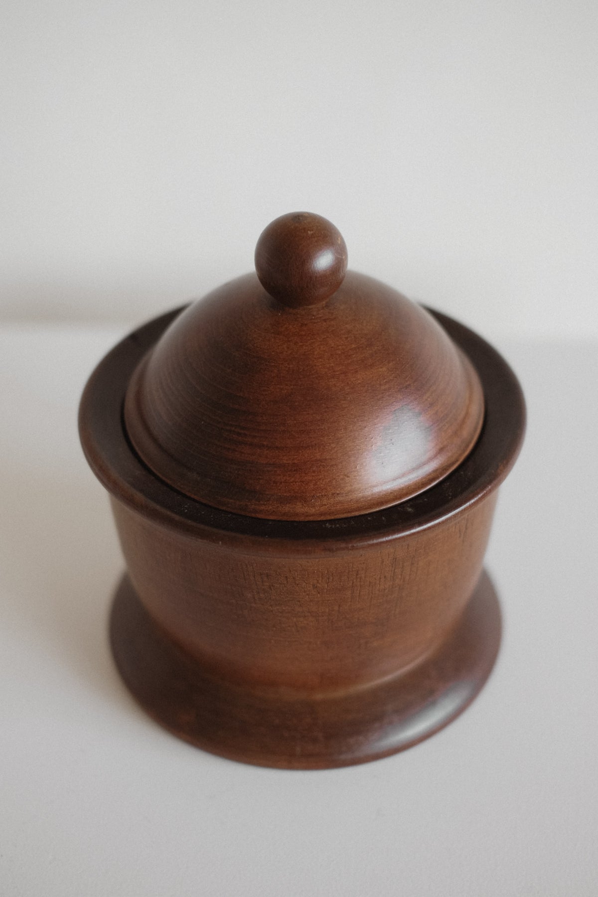 Handcrafted Wooden Storage Jar — lifestyle setting