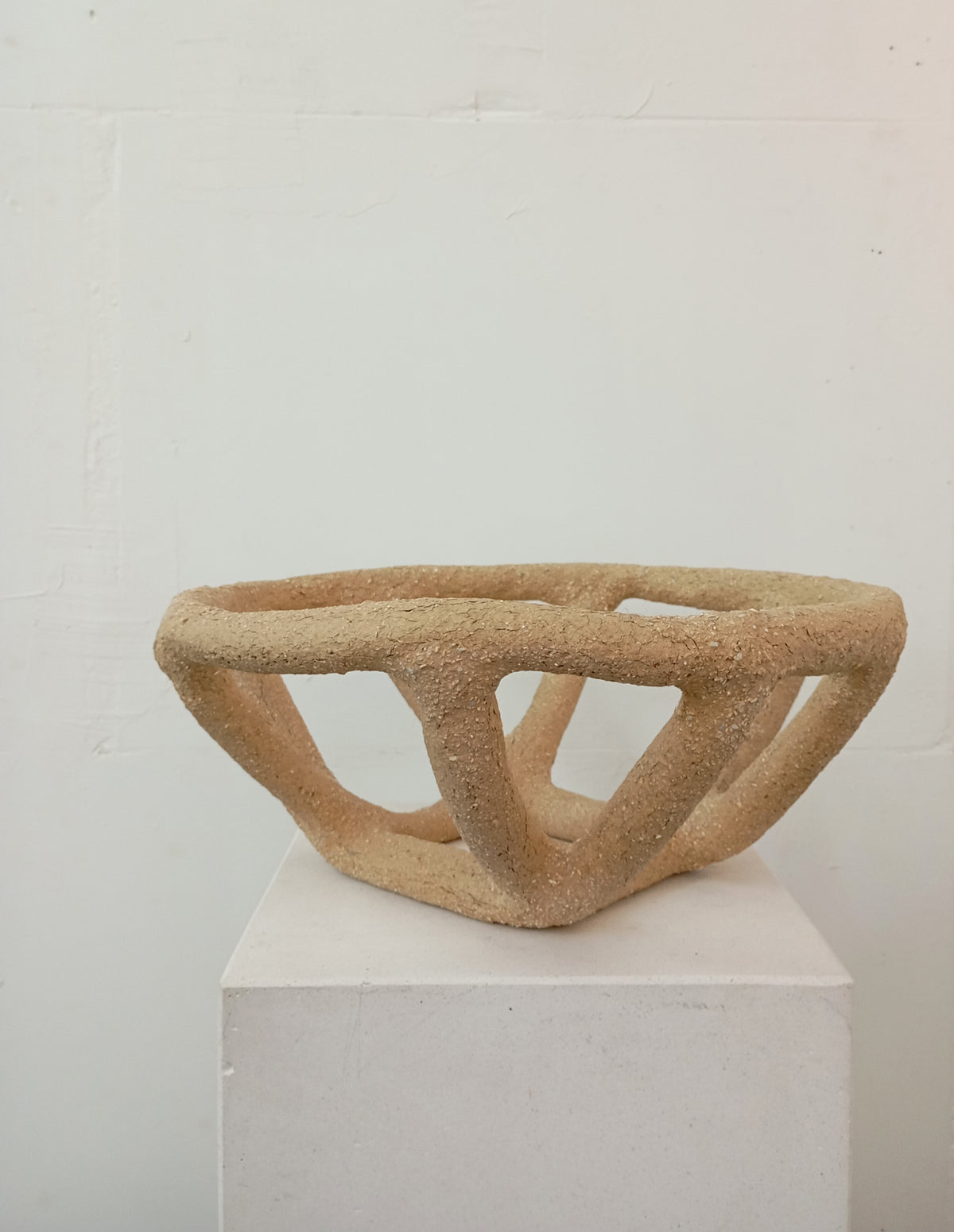 Corbeille 16' by Claire Pain | The Oblist — handcrafted sandy ceramic