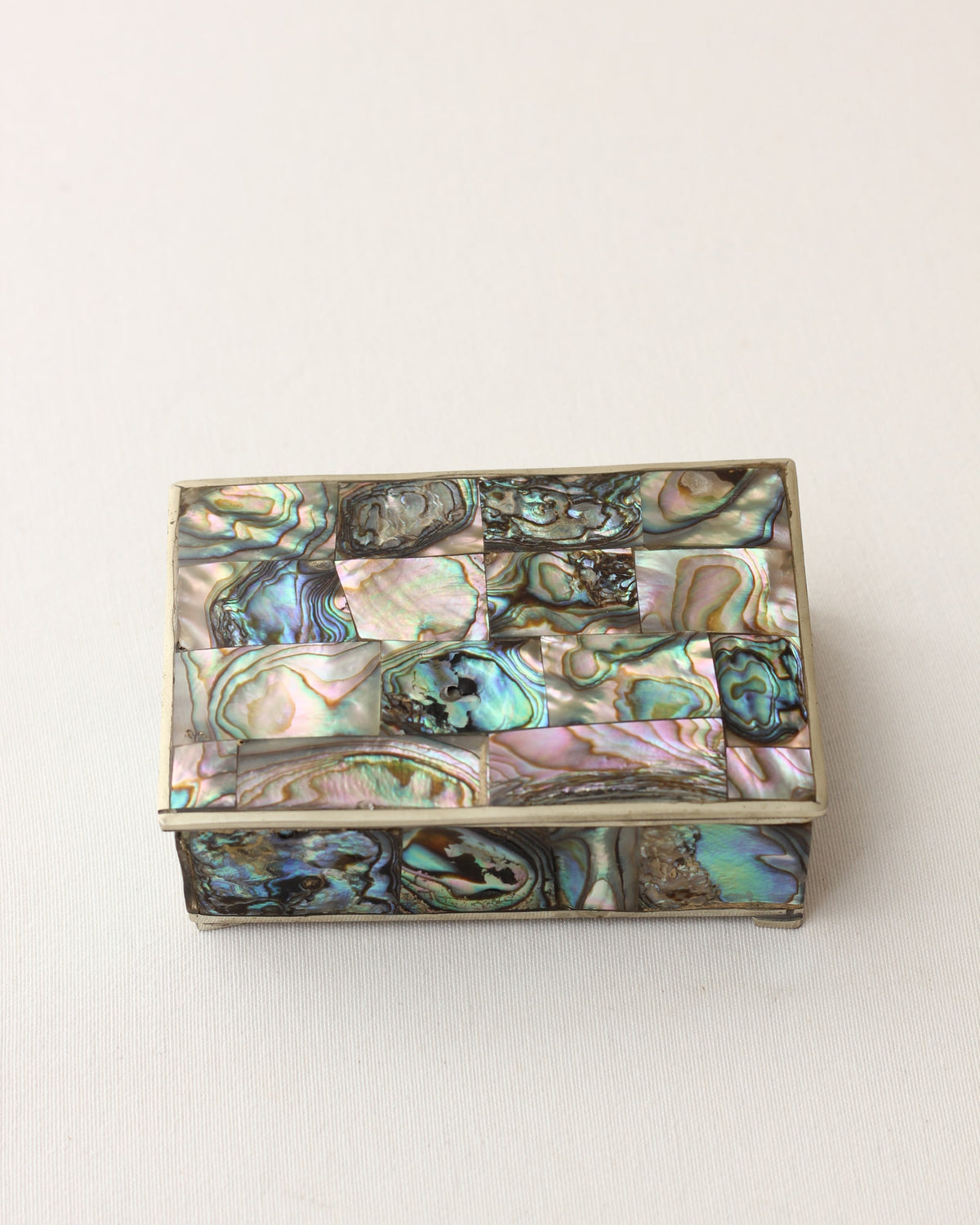 Abalone Jewelry Box — side angle