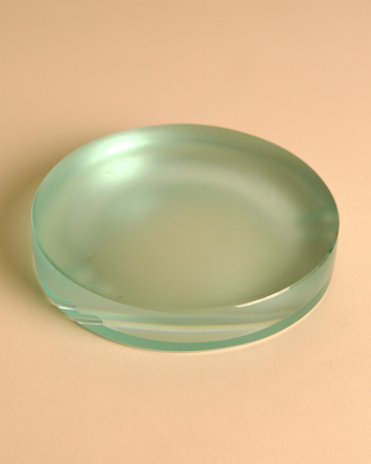 Round Glass Ashtray, Fontana Arte, Italy, 1970s — alternate view