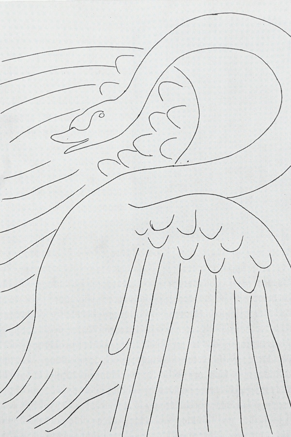 The Visual Experience Book — side angle of minimalist line drawing