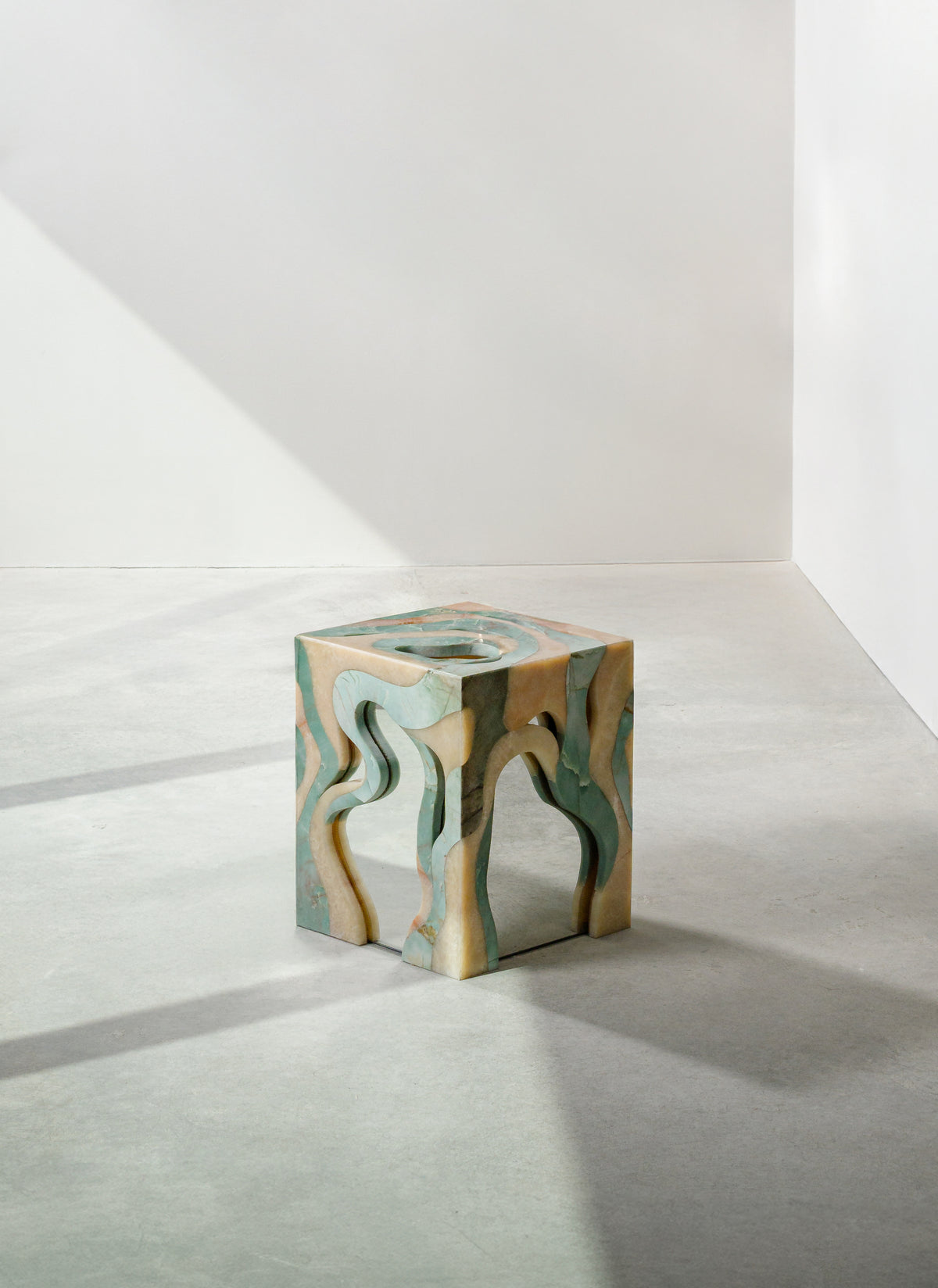 'Orbis' Marble Stool/Side Table by HOMA | The Oblist