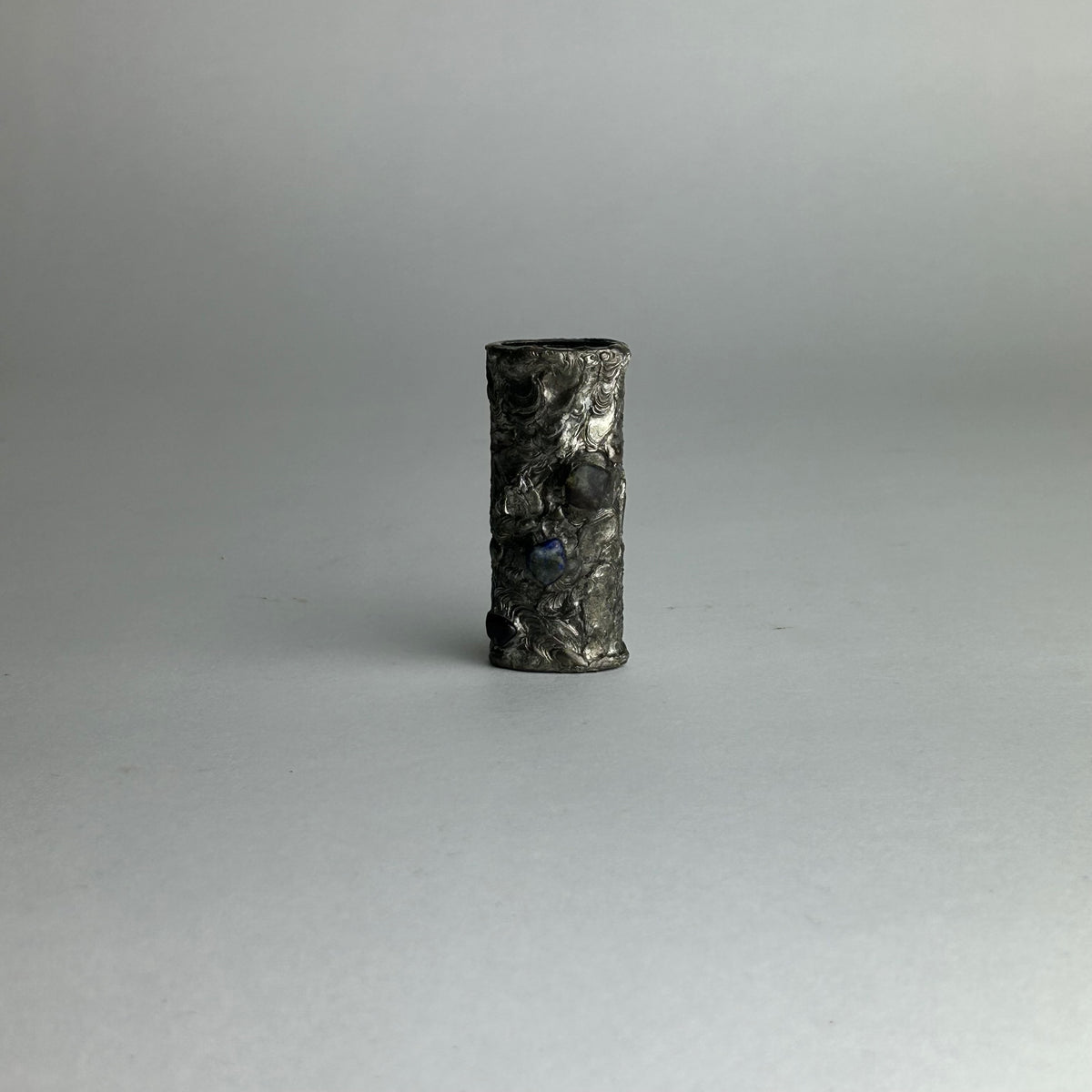 Original Hand Soldered and Jeweled Lighter Cover by  THE PERFECT NOTHING CATALOG — side angle
