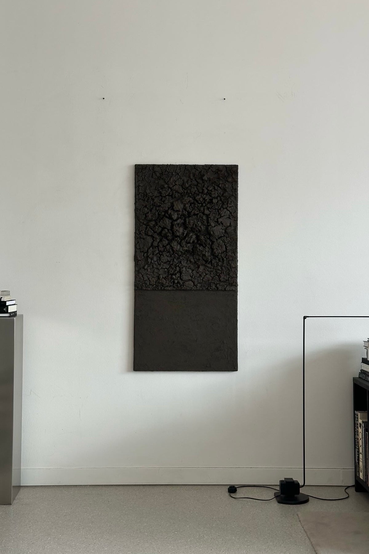 'SUSPIRIUM 11' sculptural wall art — side angle