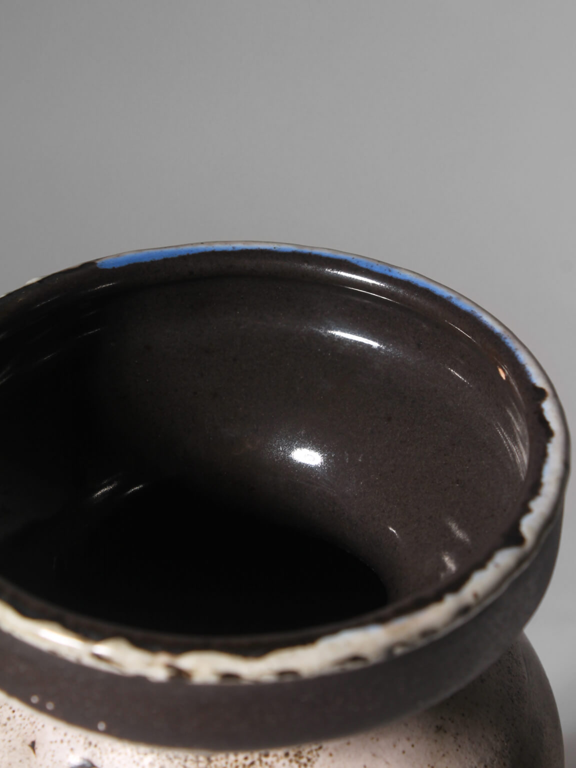 Monochromatic Lava Ceramic Vase, 1960, Germany — lifestyle setting