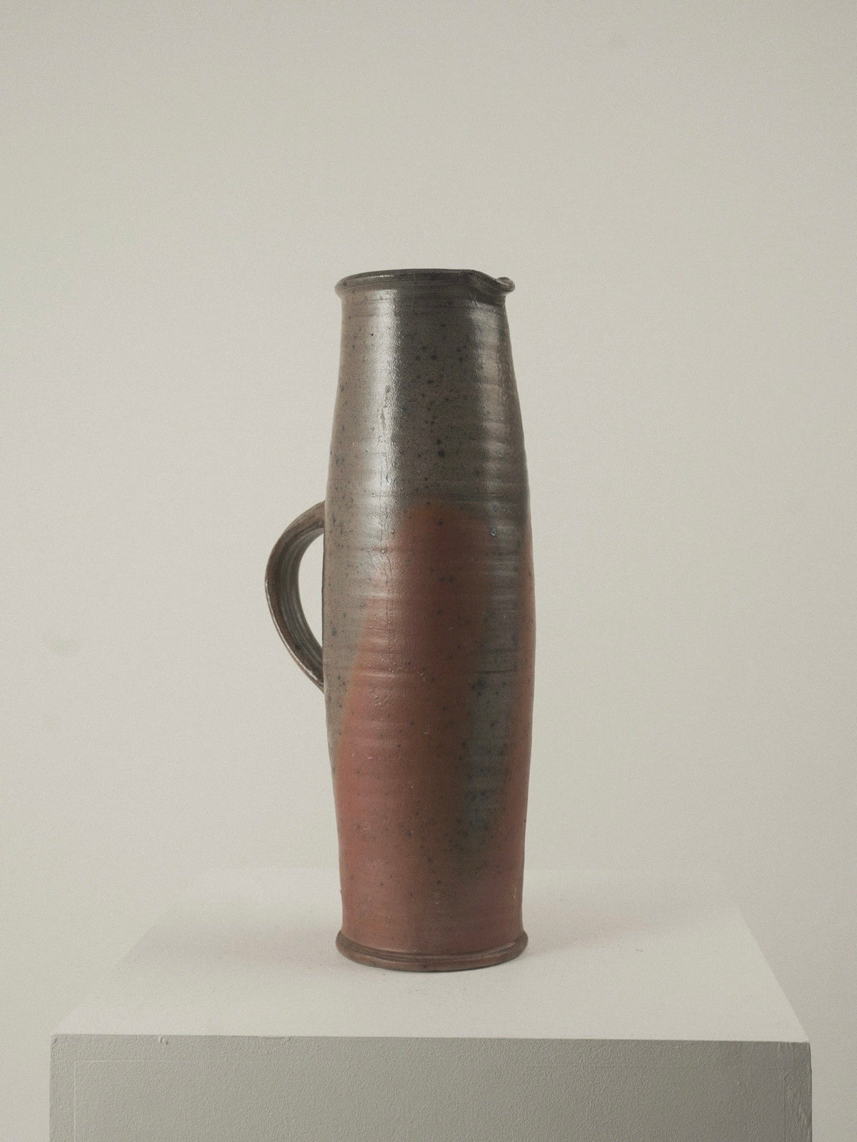 Large Pitcher by Gustave Tiffoche — side view highlighting ceramic texture