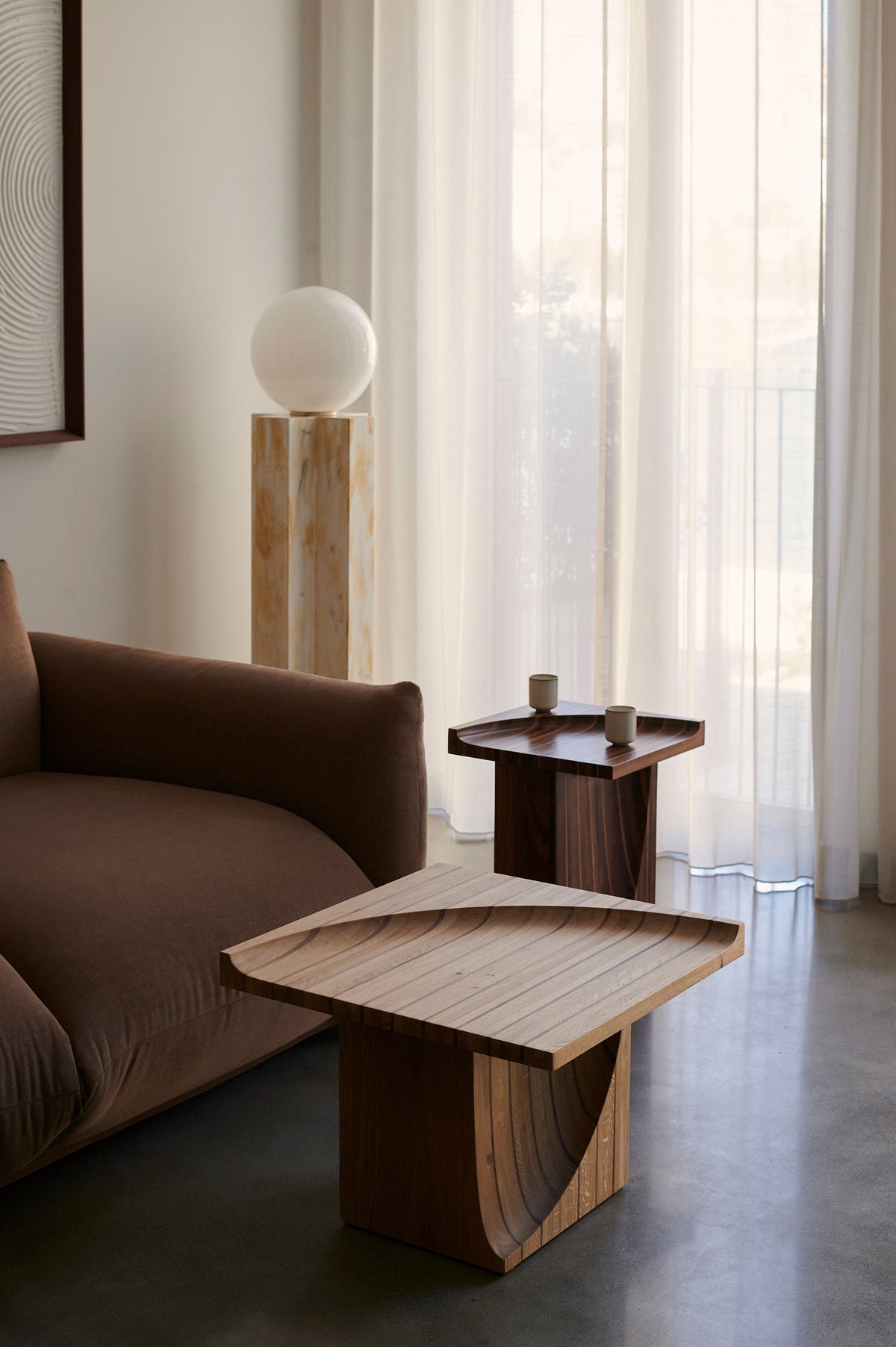 Trama Coffee Table in Wood and Oak — alternate view