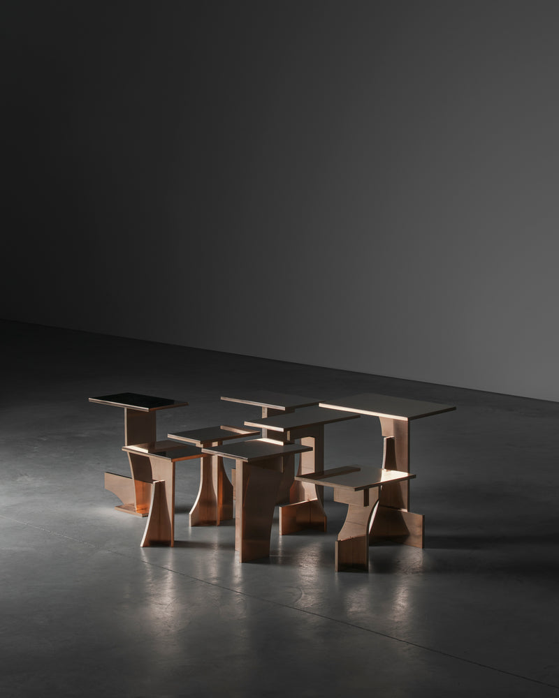 JG no1 - Side Table by studiokhachatryan | The Oblist — modern copper design