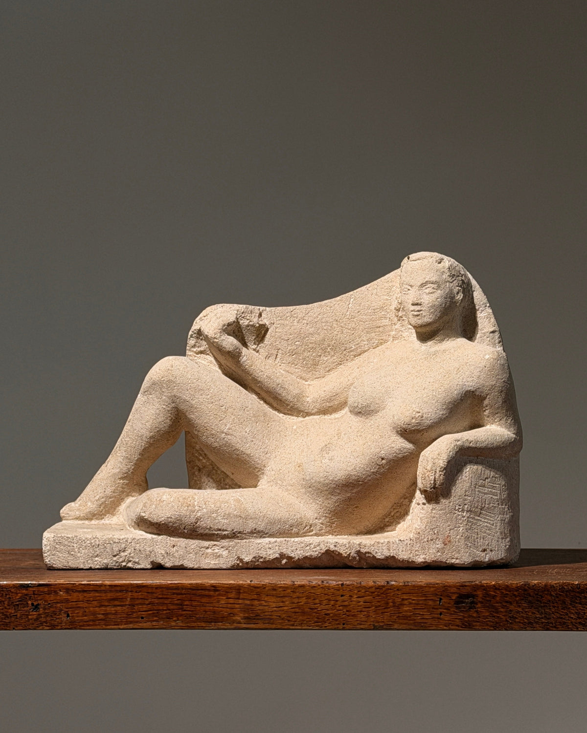Exceptional female stone sculpture, France, circa 1920-1930.  by Figuresdesign | The Oblist