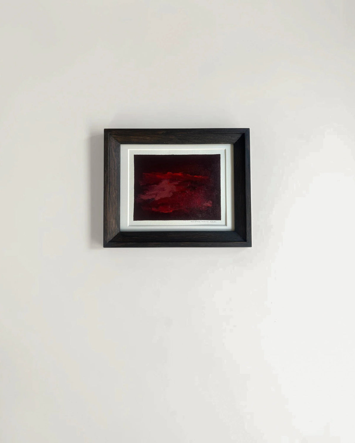 Burgundy Night (2026) - Oil Painting by Aimée Adriaansen — detail view