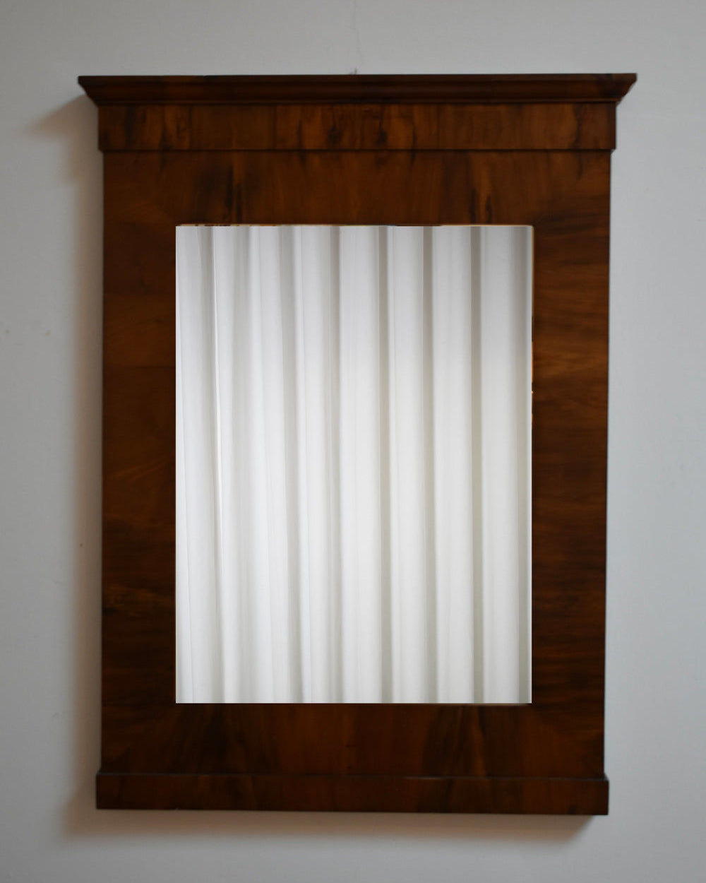 Empire Style Mahogany Beveled Mirror, 1940s by Barracuda Interiors | The Oblist — vintage mahogany frame