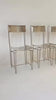 Set of 4 Metal Artist Dining Chairs from France Circa 1960-70 - Video